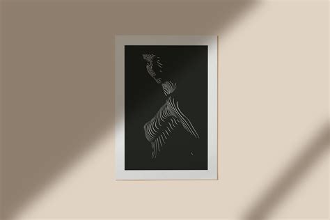 Nude Woman Poster Naked Woman Female Portrait Female Body Etsy