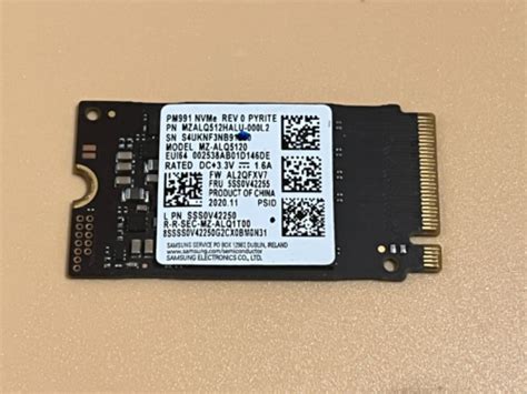 LENOVO SAMSUN 512GB M.2 2242 NVME PCIE GEN3 X4 SSD MZALQ512HALU-000L1 ...