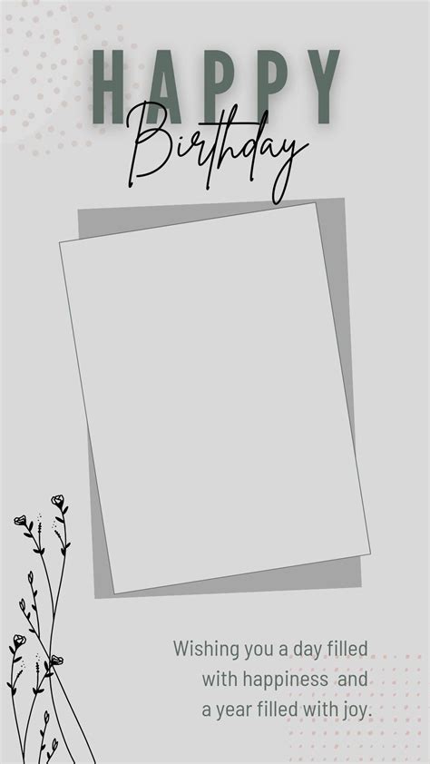 2024 Birthday Template Happy Birthday Frame