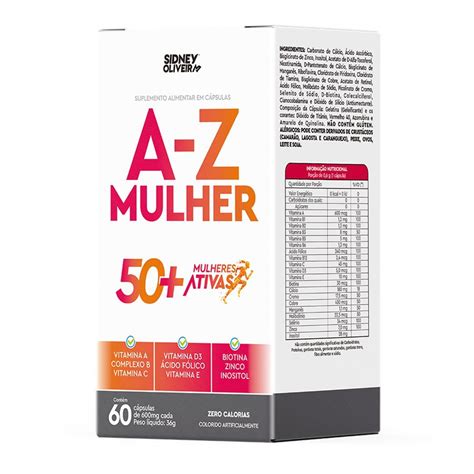 Melhor Vitamina De A A Z Feminina - Vitamina de A-Z mulher 50+ para idosos | Shopee Brasil