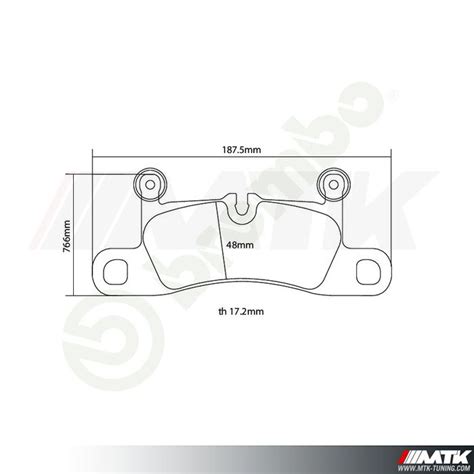 Plaquette De Frein Brembo HP2000 Pour Porsche Cayenne