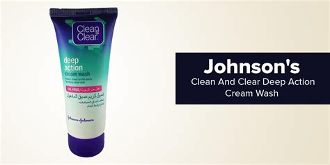 Johnson S CLEAN CLEAR Facial Cream Wash Deep Action 100ml Egypt