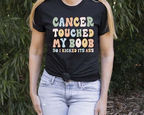 Breast Cancer Shirt Cancer Touched My Boob Shirt Survivor T Shirt Cancer Shirt Funny Cancer