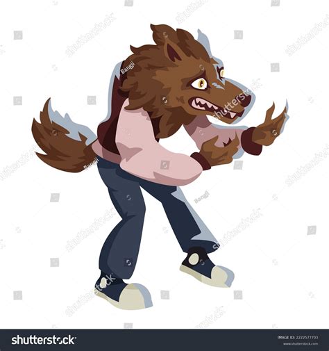 Cartoon Werewolf Transformation