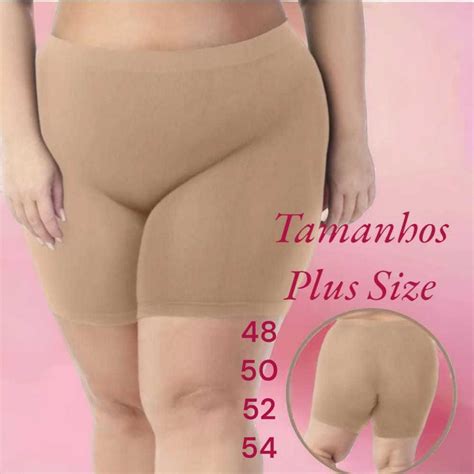 KIT Short Anágua Plus Size Tamanho Shortinho Segunda Pele Lingerie Short Para