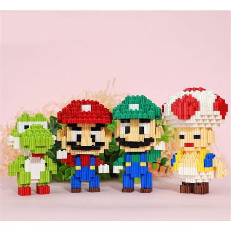 Jual Nano Block Super Mario Series Kartun Mario Bross Building Block