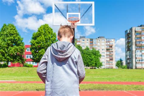 Boy Shooting Basketball Stock Vector Illustration Of Active 18852314