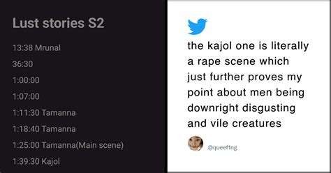 Man Shared Sex Scene Timestamps From Lust Stories