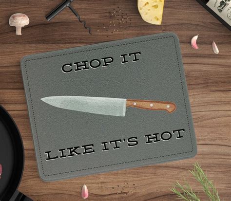 Funny Glass Cutting Board Chop It Like It S Hot Glass Etsy