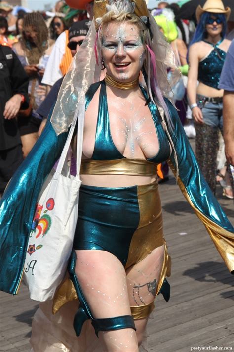 Coney Island Mermaid Parade Naked And Nude In Public Pictures