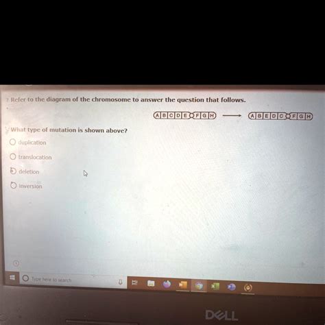 7. Refer to the diagram of the chromosome to answer the question that ...