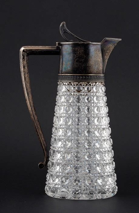 Кувшин из граненого хрусталя в серебре в стиле модерн. Россия ...