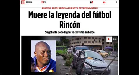 Freddy Rincón Murió Así Informa El Mundo La Muerte De La Leyenda