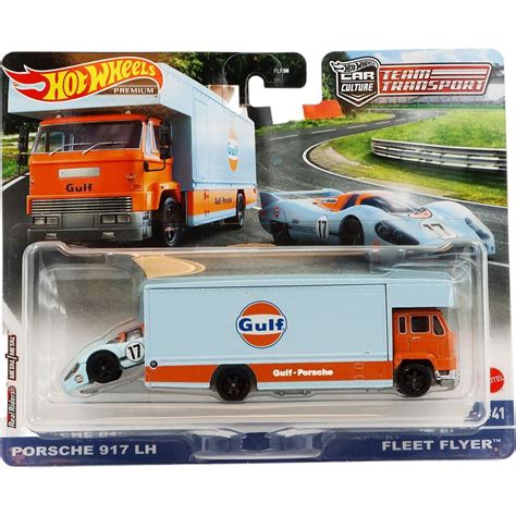Porsche 917 LH Fleet Flyer Team Transport Hot Wheels
