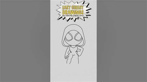 How To Draw Spider Gwen 🕷 Spider Man Across The Spider Verse Easy