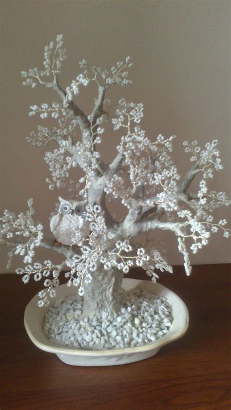 Pin by Milka Fodorova on moje koralky | Wire tree sculpture, Tree ...