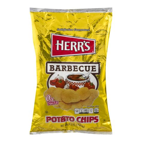 Herr's Barbecue Potato Chips, 9.5 Oz. - Walmart.com