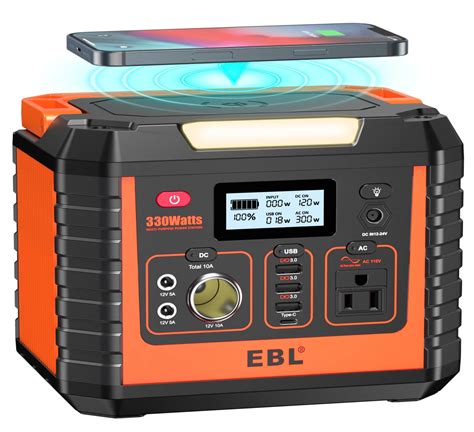 Snapklik.com : EBL Portable Power Station 300, 110V/330W Pure Sine Wave ...