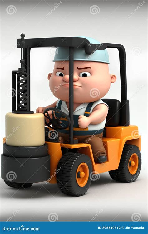 Cartoon Forklift. Vector Illustration | CartoonDealer.com #81477998