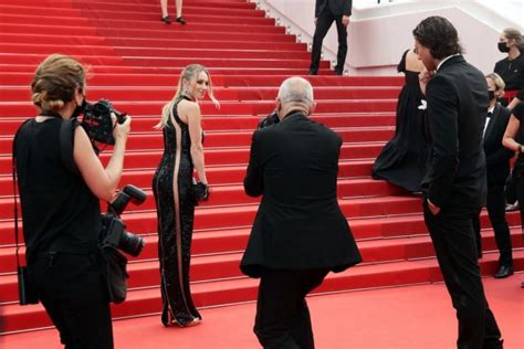 Dylan Penn In Naked Balmain Dress At The Th Cannes Film Festival The Fappening