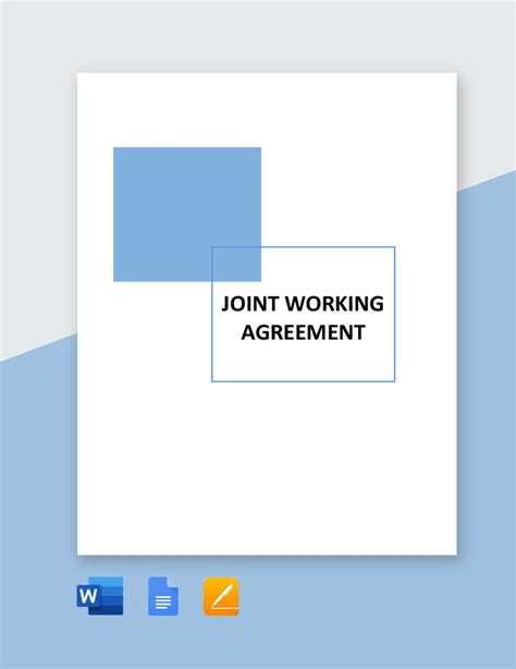 joint venture agreement templates editable  printable