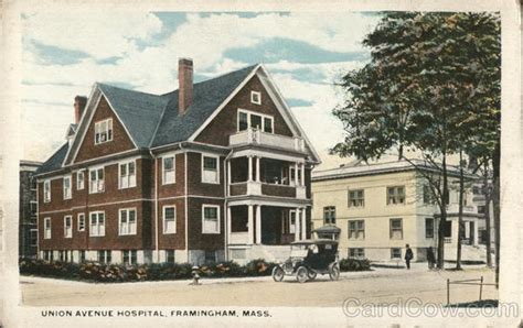 Union Avenue Hospital Framingham, MA Postcard