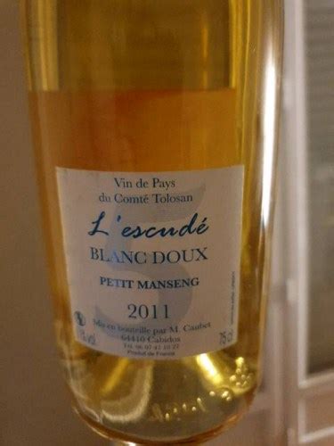 M Caubet L Escude Petit Manseng Blanc Doux Vivino