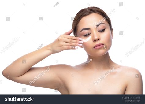 Close Portrait Beautiful Half Naked Woman Stock Photo 2148161667 Shutterstock