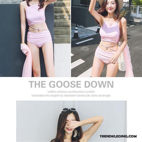 Bikini Dames Staal Sexy Tas Hoge Taille Grote Bh Conservatief Roze Rood Kopen