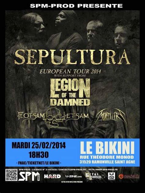 Incoming Sepultura Le Bikini Toulouse Thorium Magazine