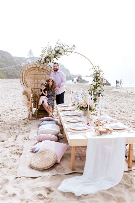 Beach Picnic Gender Reveal Party Beach Bridal Showers Romantic Beach