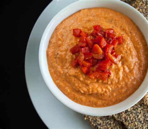 Roasted Red Pepper Hummus - Create Mindfully