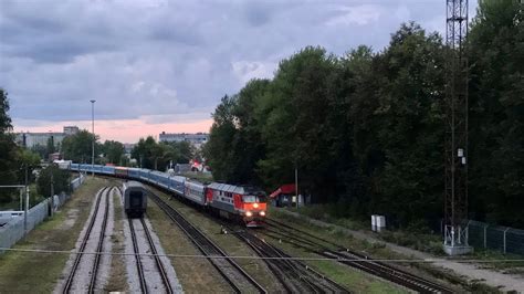 ТЭП70-???? С туристическим поездом - YouTube