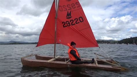 Launch Homemade Plywood Catamaran Meets The Sea Youtube