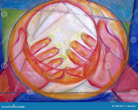 Healing Hands Stock Illustration Illustration Of Acrylic 7487464