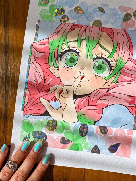 Mitsuri Kanroji Demon Slayer Kimetsu No Yaiba Manga Art Drawings