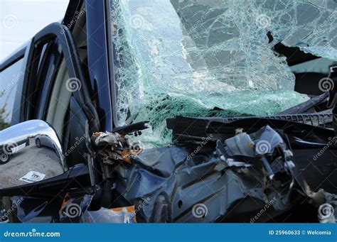crashed vehicle stock image image  window vehicle