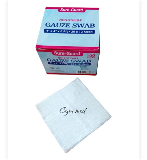 Gauze Swab Non Sterile 4x4x8ply 100 Pcs Sure Guard Lazada Ph