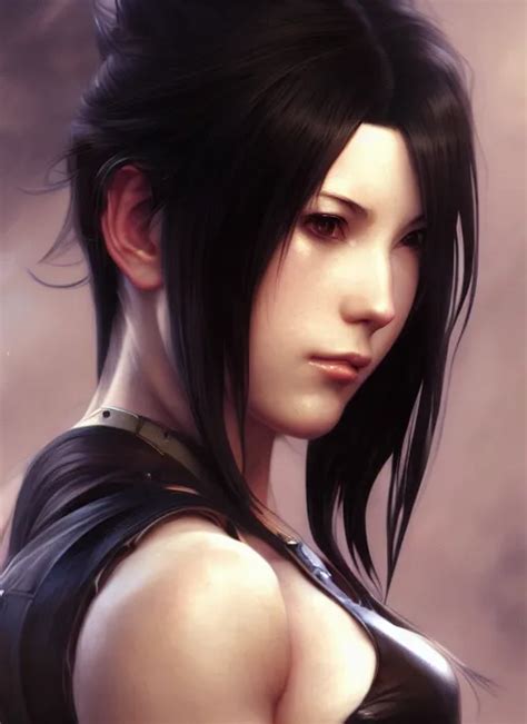 KREA Portrait Of Tifa Lockhart Final Fantasy Cinematic Lighting