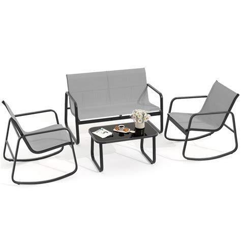 Wade Logan® Charisa 4 - Person Outdoor Seating Group & Reviews | Wayfair