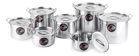 Juego De Ollas Con Tapa Hot Spot Z Set Acero Inoxidable Color Gris Mercadolibre