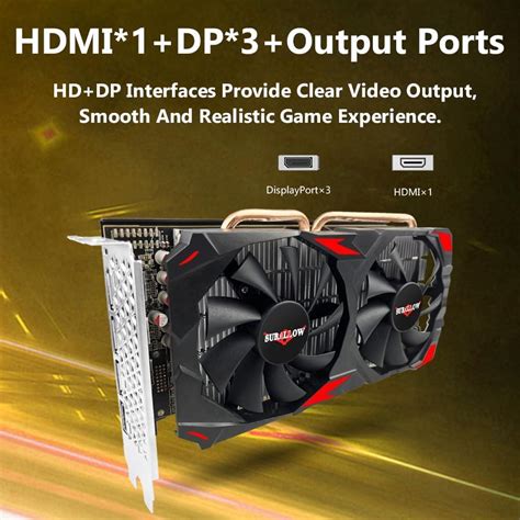 SURALLOW RX 580 8GB Graphics Card 2048SP GDDR5 256 Bit Graphics Card ...