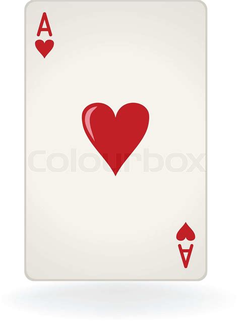 Herz Ass Stock Vektor Colourbox