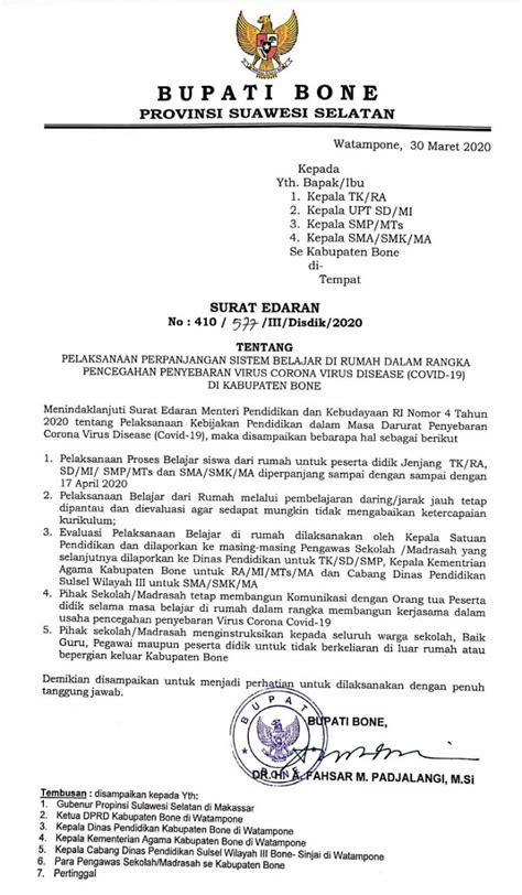 Contoh Surat Edaran Bupati - 43+ Koleksi Gambar