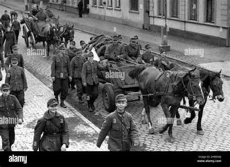 Germany World War Two 1945 German Army Soldiers Most Of Them Very
