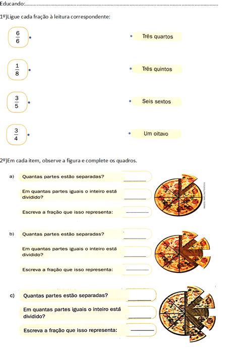 Atividade Fração 5 Ano - 7