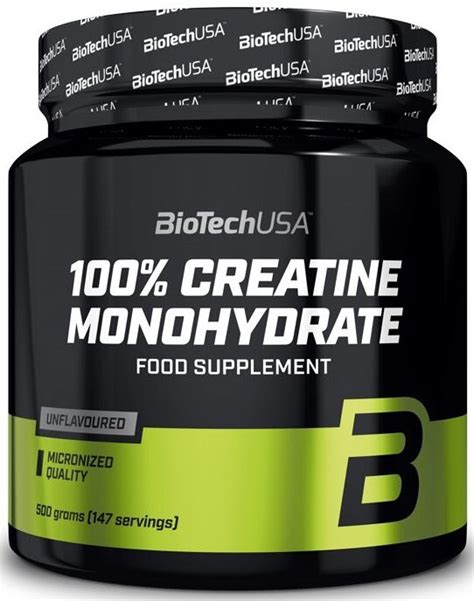 Biotech Creatine Monohydrate G Monohydrat Kreatyny Niskie