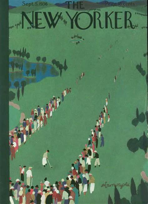 2 New Yorker Magazine Golf Covers Illustrations From 1936 Rgolf