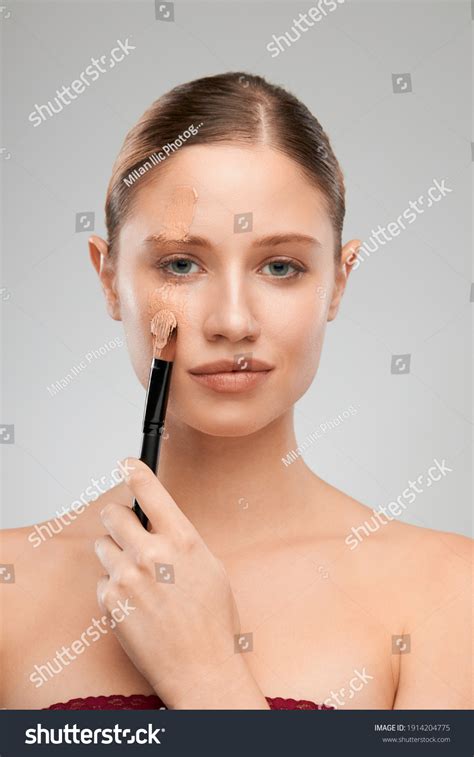 Beautiful Blonde Nude Makeup Posing Studio Stock Photo 1914204775 Shutterstock