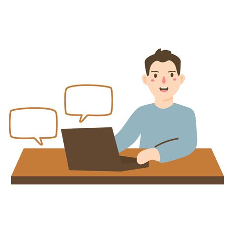 Young Male Enjoying Work Illustration 34320985 Vector Art At Vecteezy